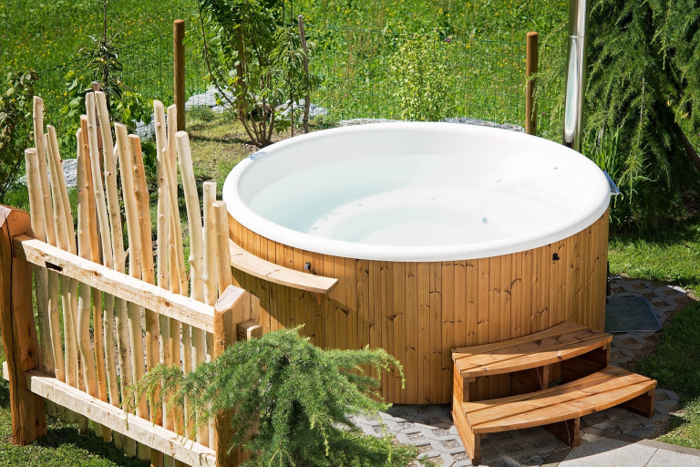 whirlpool, hot tub, garden, summer, in the garden, recreation, relax, nature, at home, privacy, outdoors, hot tub, hot tub, hot tub, hot tub, hot tub