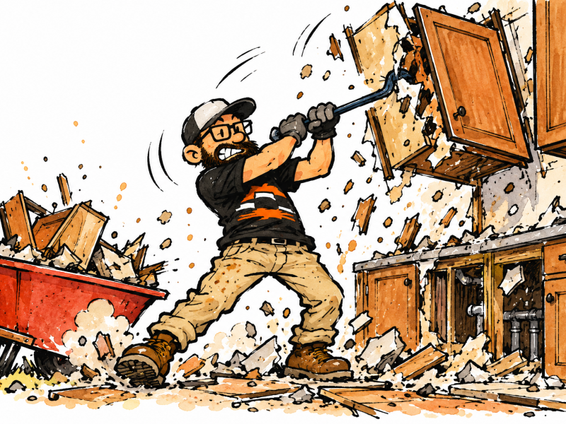 Kitchen Cabinet Demolition